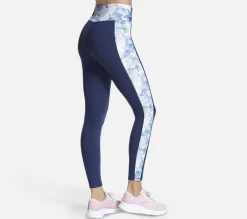 GO WALK Seascape Floral Full Length High-Waisted Legging