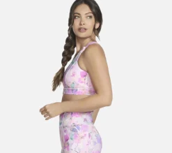 GO WALK Seascape Floral Zip Front Bra
